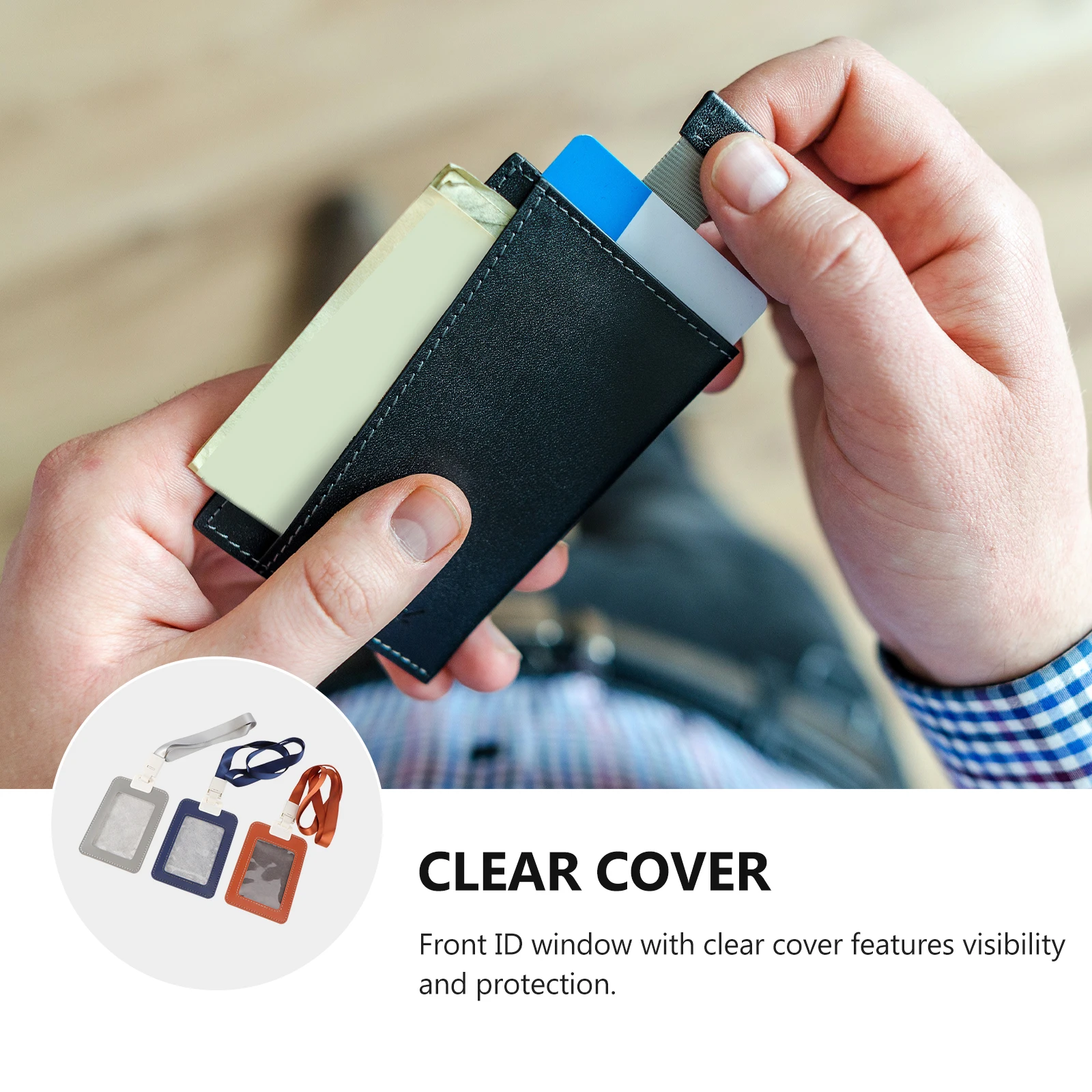 3 Pcs Card Case PU Vertical ID Holder Badge Protector Pass Pouch Documents Case Clear Window Easy Access Long
3 Pcs Card Case PU Vertical ID Holder Badge Protector Pass Pouch Documents Case Clear Window Easy Access Long