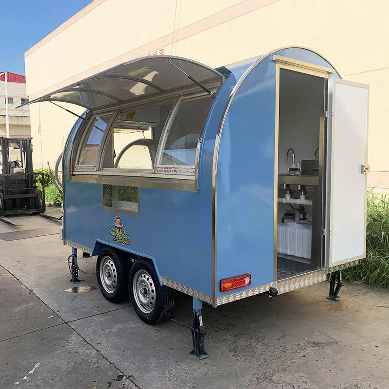 Portable Outdoor Kitchen Food Truck Trailer Cart Mobile Snack Bar Ice Cream Truck Tent Caravan for Camping And Catering
Portable Outdoor Kitchen Food Truck Trailer Cart Mobile Snack Bar Ice Cream Truck Tent Caravan for Camping And Catering
