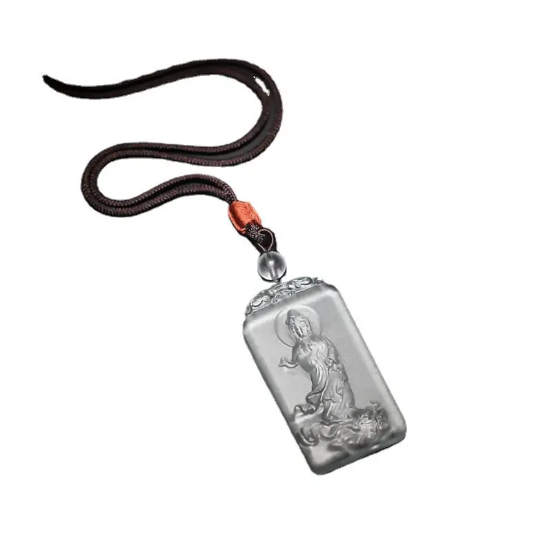 Guanyin Bodhisattva Pendant Auspicious Glazed Buddha Pendant Dragon Guardian Peace Fortune Necklace for Men and Women Gifts
Guanyin Bodhisattva Pendant Auspicious Glazed Buddha Pendant Dragon Guardian Peace Fortune Necklace for Men and Women Gifts