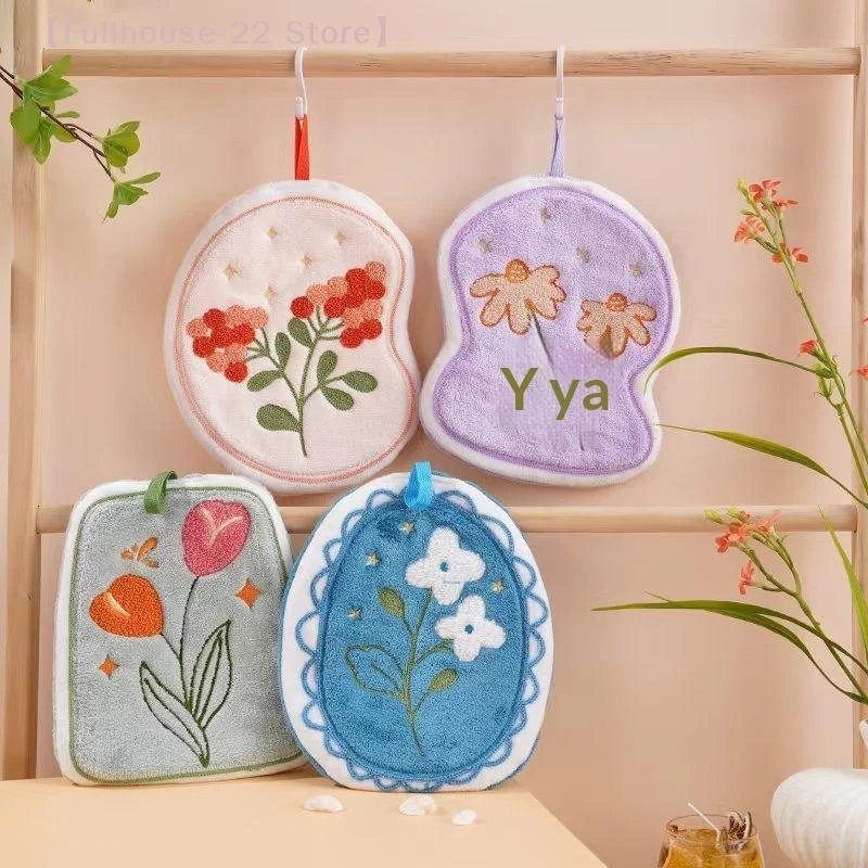 【MAX-22】Thickened Floral Pattern Hand Towel Coral Fleece Hanging Hand Towels Super Absorbent Towel For Bathroom Accessories
【MAX-22】Thickened Floral Pattern Hand Towel Coral Fleece Hanging Hand Towels Super Absorbent Towel For Bathroom Accessories