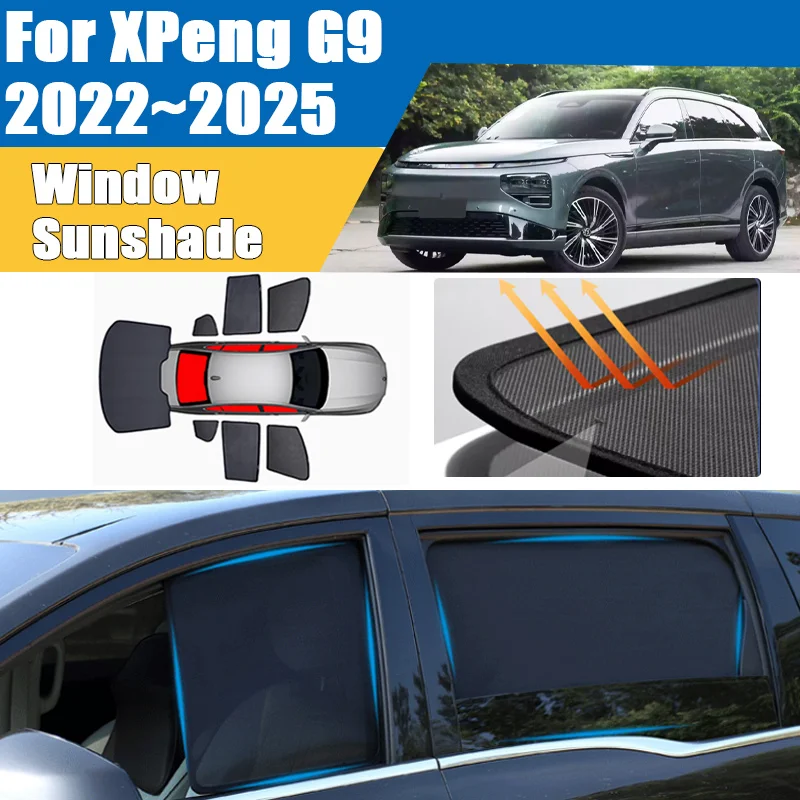 Car Sun Shade For XPeng G9 2022 2023 2024 2025 Blackout Mesh Blocks UV Rays Privacy Windshield Frame Curtain Auto Accessories
Car Sun Shade For XPeng G9 2022 2023 2024 2025 Blackout Mesh Blocks UV Rays Privacy Windshield Frame Curtain Auto Accessories