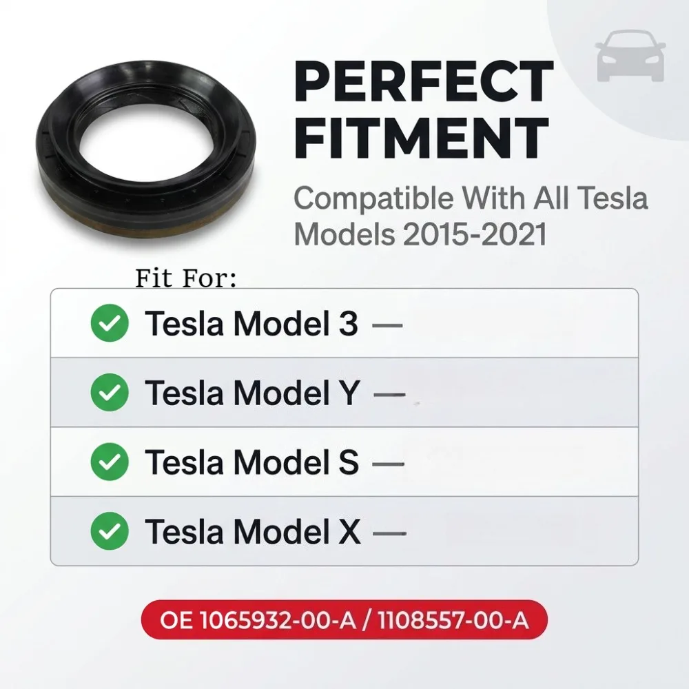 1/2PCS Output Axle Seal 1065932-00-A 1108557-00-A For Tesla Model Y/3/S/X Front Rear Half Shaft Oil Seal Kit For Tesla Model Y
1/2PCS Output Axle Seal 1065932-00-A 1108557-00-A For Tesla Model Y/3/S/X Front Rear Half Shaft Oil Seal Kit For Tesla Model Y