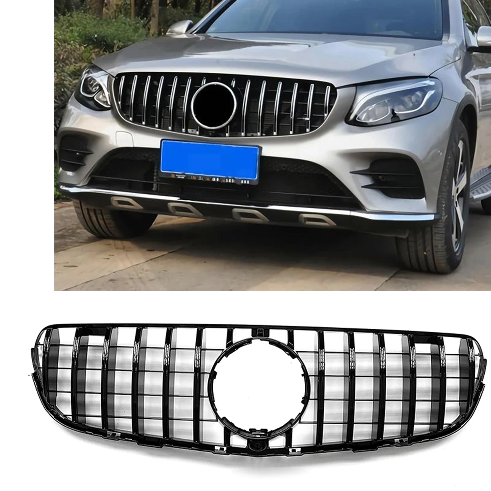 Grill For Mercedes Benz GLC Class W253/X253 2015-2019 GLC350 GLC300 GLC250 GLC43 Front Grille GT Style Upper Bumper Hood Mesh
Grill For Mercedes Benz GLC Class W253/X253 2015-2019 GLC350 GLC300 GLC250 GLC43 Front Grille GT Style Upper Bumper Hood Mesh