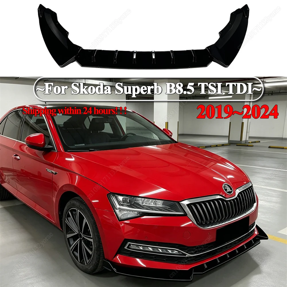 For Skoda Superb B8.5 TSI TDI 2019-2024 Car Front Bumper Lip Chin Spoiler Splitter Diffuser Protector Cover Bodykits ABS Tuning
For Skoda Superb B8.5 TSI TDI 2019-2024 Car Front Bumper Lip Chin Spoiler Splitter Diffuser Protector Cover Bodykits ABS Tuning