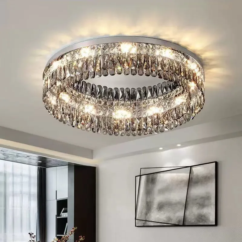 Light Luxury Crystal Ceiling Light Round LED Lamp 2025 New Post-modern Design Upscale Lighting Fixture for Living Room Bedroom
Light Luxury Crystal Ceiling Light Round LED Lamp 2025 New Post-modern Design Upscale Lighting Fixture for Living Room Bedroom