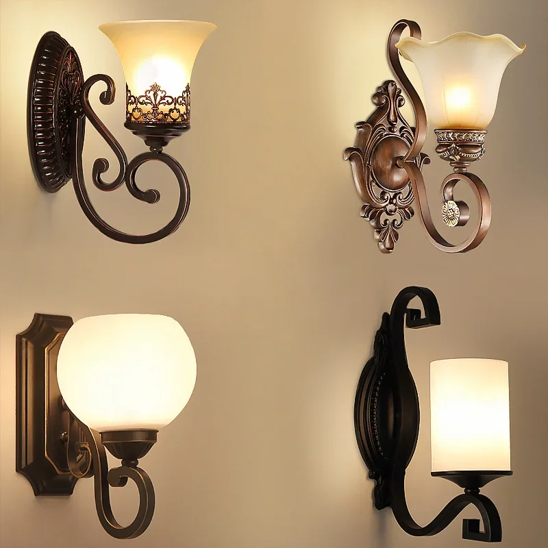 European Artistic Vintage Wall Lamp For Living Room Home Lighting Glass LED Wall Sconce Arandela Lamparas De Pared
European Artistic Vintage Wall Lamp For Living Room Home Lighting Glass LED Wall Sconce Arandela Lamparas De Pared