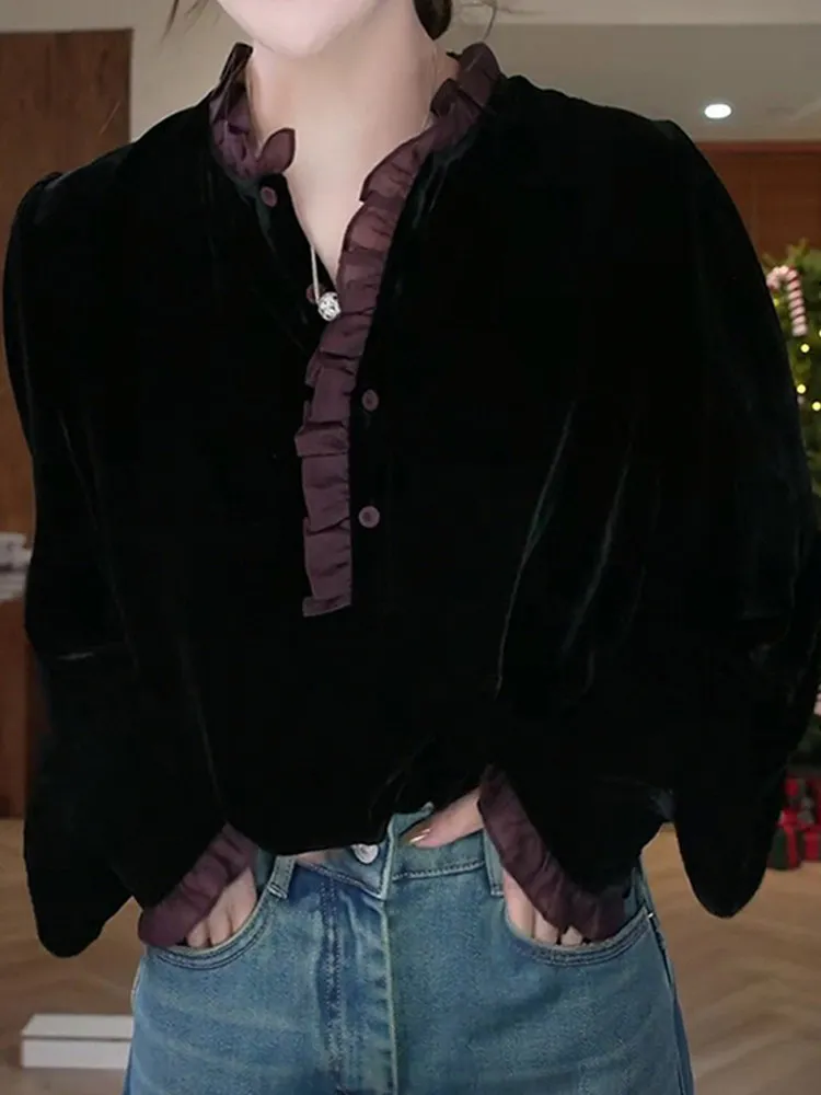 Новая зимняя женская футболка свободного кроя с круглым вырезом, модный дизайн с цветовыми блоками, повседневный топ с длинным рукавом, стройнящий силуэт, трендовый стиль
Новая зимняя женская футболка свободного кроя с круглым вырезом, модный дизайн с цветовыми блоками, повседневный топ с длинным рукавом, стройнящий силуэт, трендовый стиль