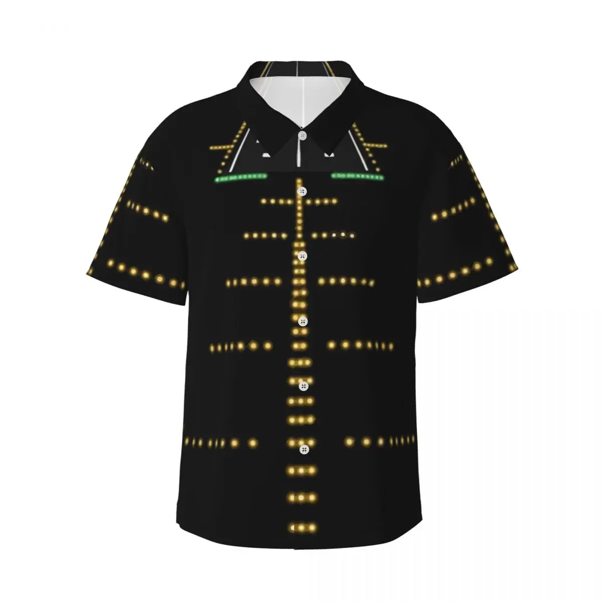 Runway Night View Aviation Airport Lights Men's Shirts Hawaiian Short Sleeve Shirt Fashion Button Tops for Summer Beach
Runway Night View Aviation Airport Lights Men's Shirts Hawaiian Short Sleeve Shirt Fashion Button Tops for Summer Beach