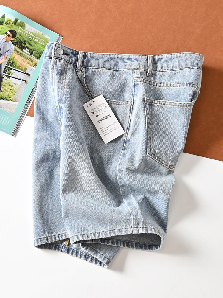 Casual Loose Straight Leg Jeans Shorts Five Parts Men Summer Washed Flocking Jeans Shorts Youth Trendy mid Waist Zipper Fly
Casual Loose Straight Leg Jeans Shorts Five Parts Men Summer Washed Flocking Jeans Shorts Youth Trendy mid Waist Zipper Fly
