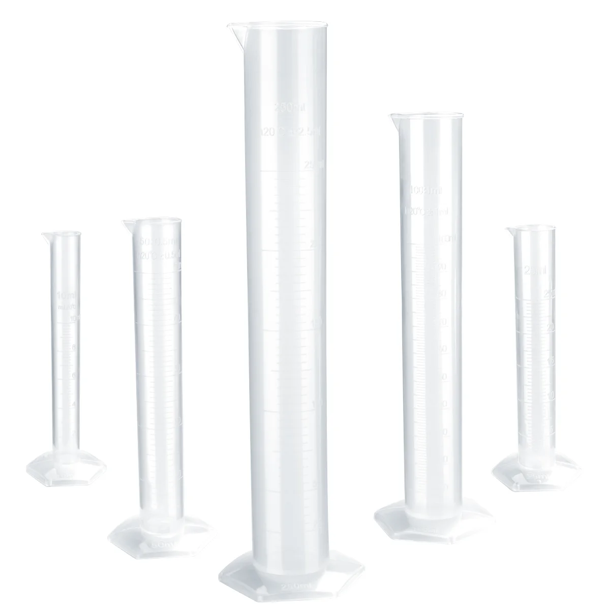 5pcs Transparent Measuring Cylinder Plastic Graduated Cylinder 10ml / 25ml / 50ml / 100ml / 250ml Measuring cylinder 100ml
5pcs Transparent Measuring Cylinder Plastic Graduated Cylinder 10ml / 25ml / 50ml / 100ml / 250ml Measuring cylinder 100ml