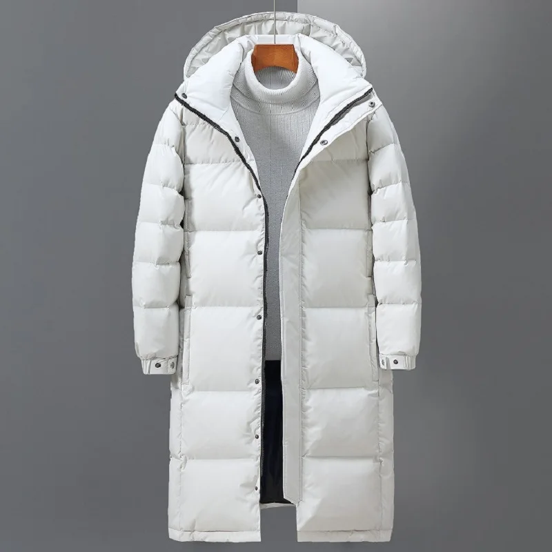 Long Knee Coat for Men, White Duck Down Jacket, Youth Clothing, Trendy, Winter, 2023
Long Knee Coat for Men, White Duck Down Jacket, Youth Clothing, Trendy, Winter, 2023