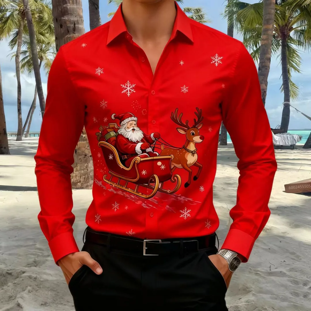 Christmas 2026 Shirt for Men with Cartoon Snowman Design - Novel Lapel Shirt, Fashion Long-Sleeved Shirt, Men's Clothing - Fast
Christmas 2026 Shirt for Men with Cartoon Snowman Design - Novel Lapel Shirt, Fashion Long-Sleeved Shirt, Men's Clothing - Fast