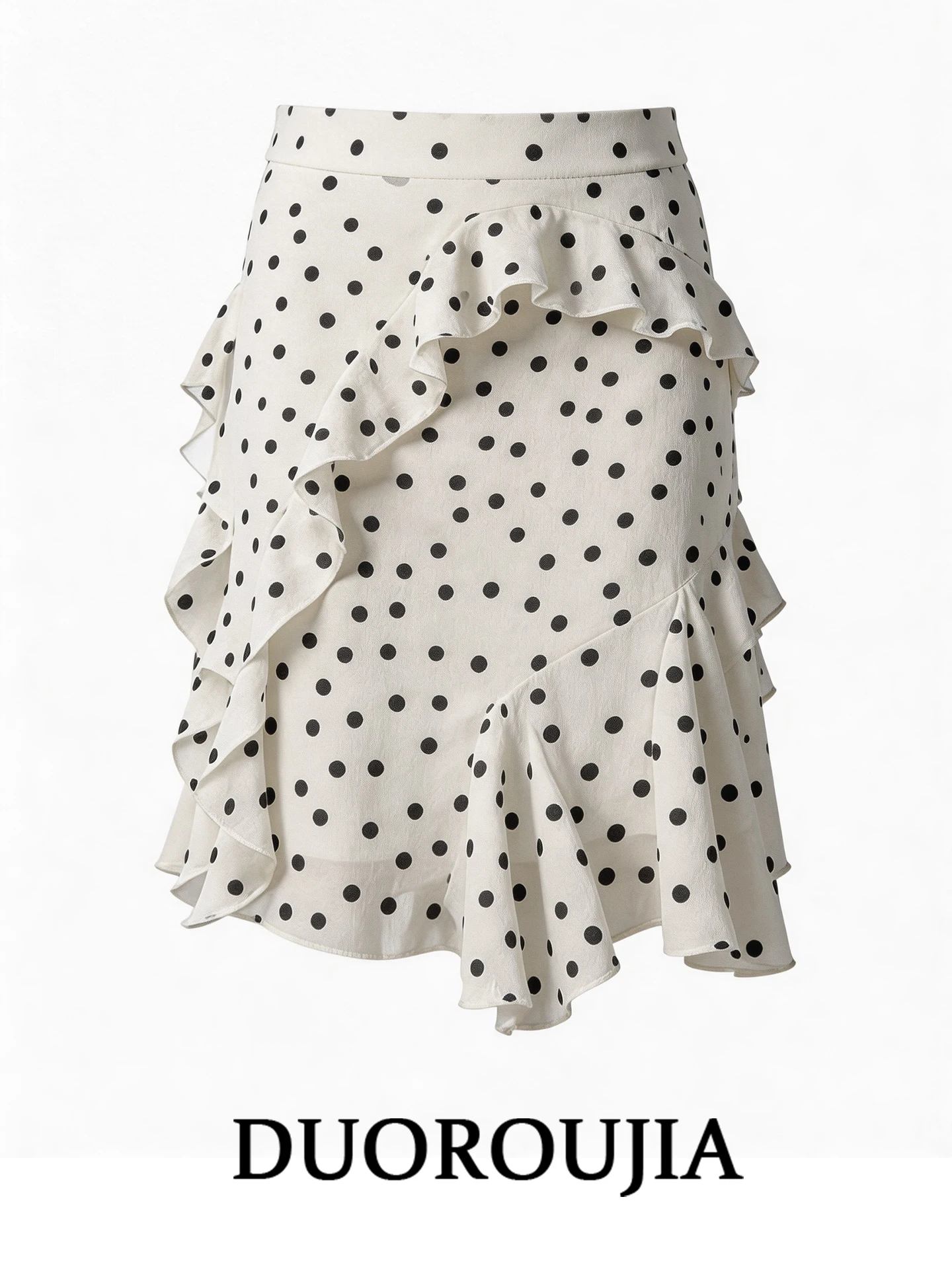 Duor plus Size Korean Style Gentle Polka Dot Asymmetrical Skirt Women's Spring Summer Frock Casual High Waist A-Line Skirt
Duor plus Size Korean Style Gentle Polka Dot Asymmetrical Skirt Women's Spring Summer Frock Casual High Waist A-Line Skirt