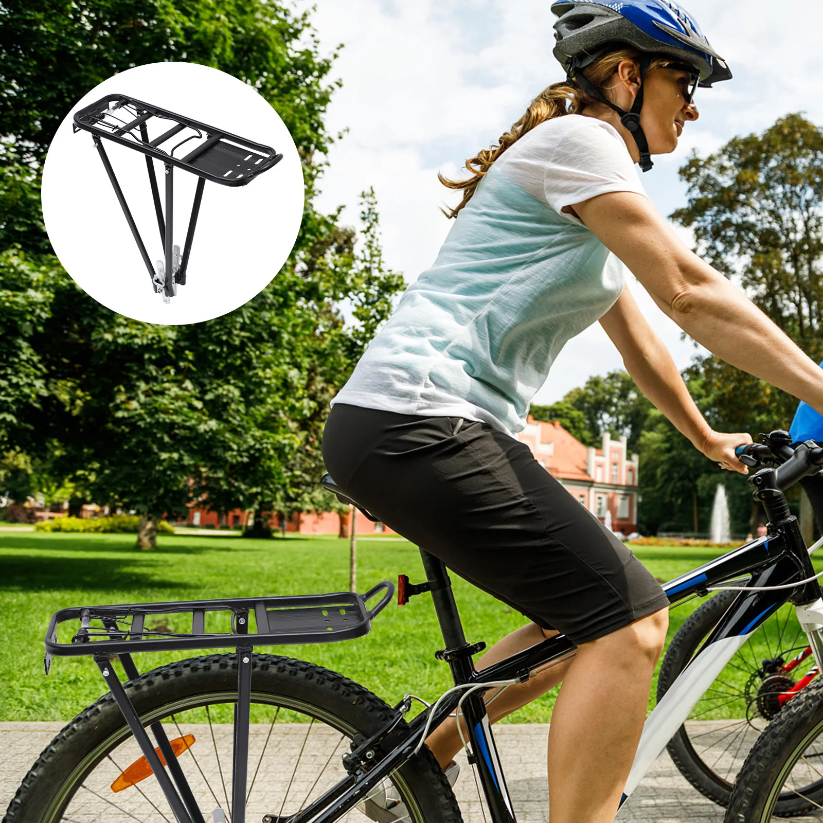 Aluminum Alloy Rear Bike Rack For Mountain Bicycles Waterproof Cargo Carrier Bicycle Luggage Rack Cycling Seatpost Bag
Aluminum Alloy Rear Bike Rack For Mountain Bicycles Waterproof Cargo Carrier Bicycle Luggage Rack Cycling Seatpost Bag