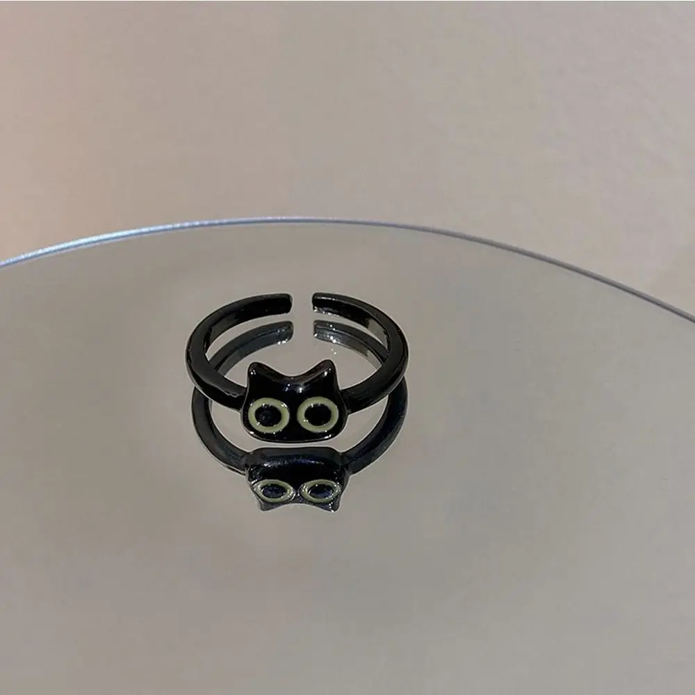 Girl Gift Rabbit Trendy Couple Ring Niche Design Black Cat Women Opening Ring Fashion Jewelry Harajuku Ring Korean Style Ring
Girl Gift Rabbit Trendy Couple Ring Niche Design Black Cat Women Opening Ring Fashion Jewelry Harajuku Ring Korean Style Ring