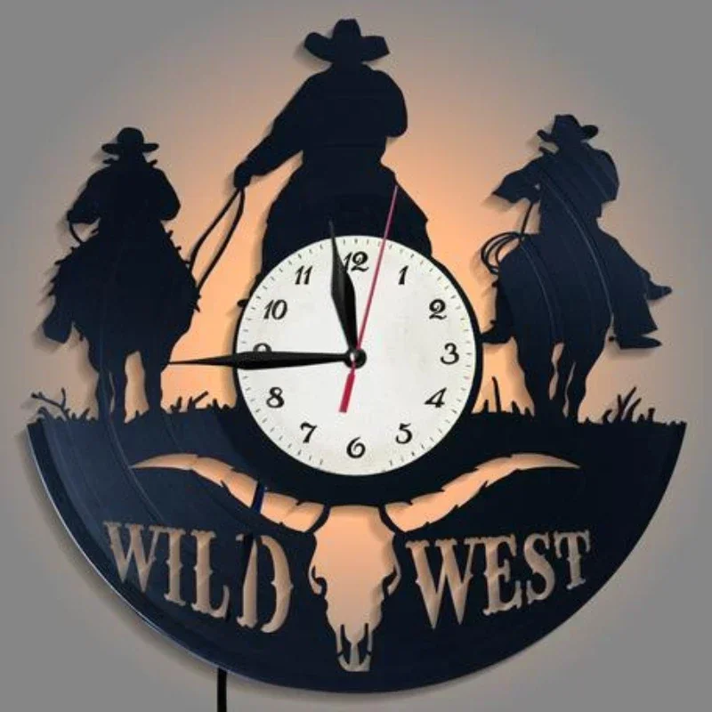 Retro Art Vinyl Record Clock Remote Control LED Clock Western Denim Modern Design Home Decoration Gift Clock
Retro Art Vinyl Record Clock Remote Control LED Clock Western Denim Modern Design Home Decoration Gift Clock