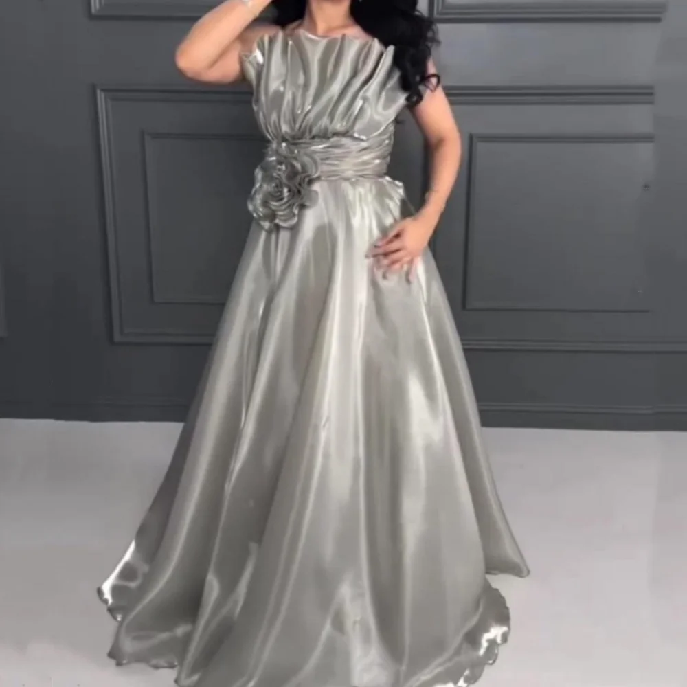 Customized A-line Scalloped Organza Flowers Prom Gowns Draped Pleat Sweep Train Evening Dresses Sleeveless Party Dresses
Customized A-line Scalloped Organza Flowers Prom Gowns Draped Pleat Sweep Train Evening Dresses Sleeveless Party Dresses