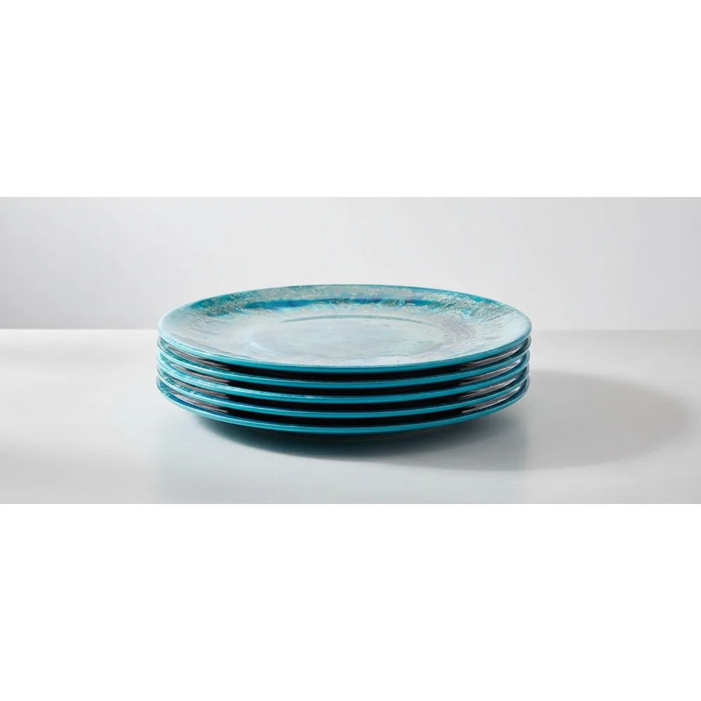 Набор из 6 конфетных тарелок для салата из бирюзового меламина, 8,5-дюймовая посуда в прибрежном стиле, которую можно мыть в посудомоечной машине для столовой на открытом воздухе
Набор из 6 конфетных тарелок для салата из бирюзового меламина, 8,5-дюймовая посуда в прибрежном стиле, которую можно мыть в посудомоечной машине для столовой на открытом воздухе