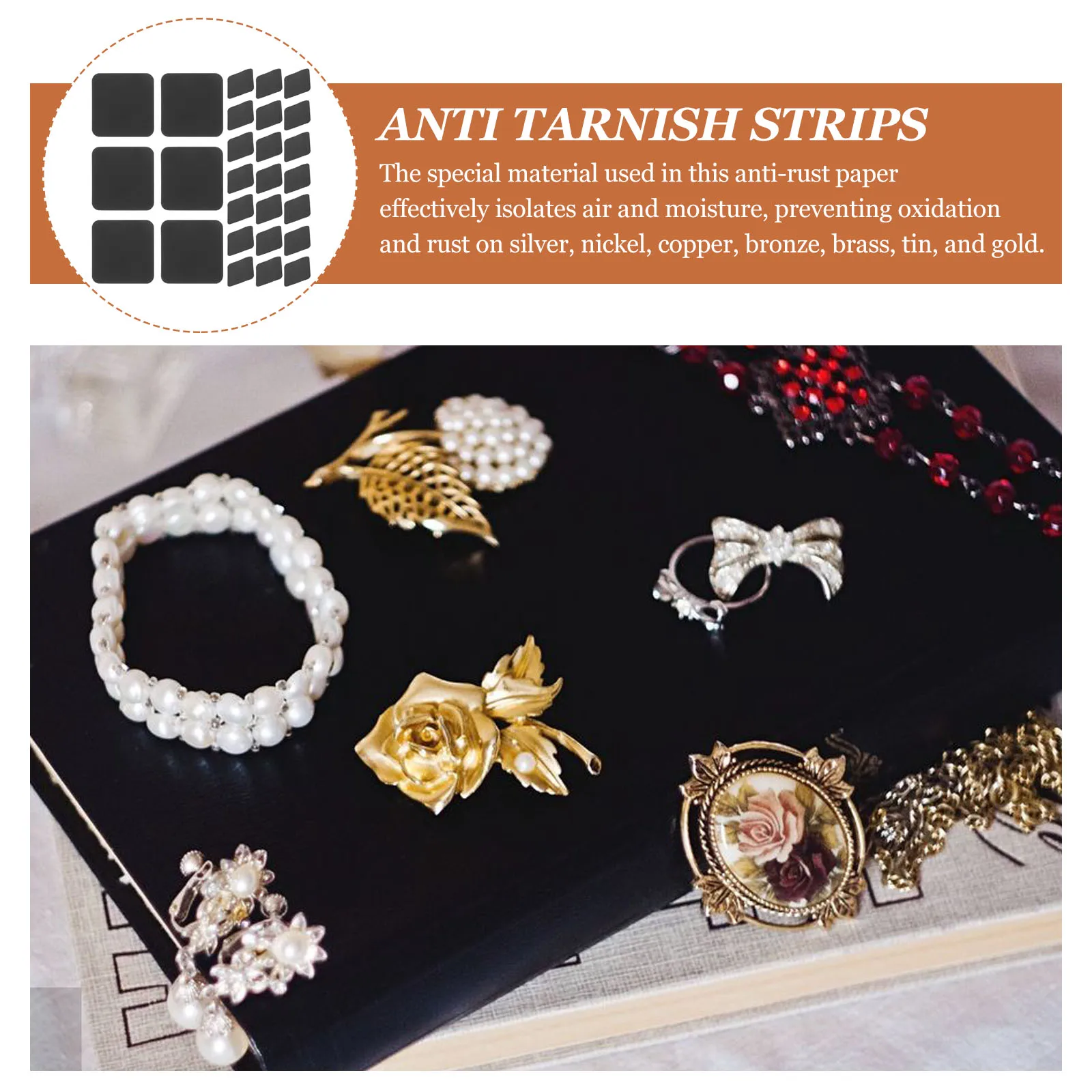 30pcs Tarnish Strips Jewelry Jewelry Protective Papers Protector Paper for Silver Gold Storage Packaging Supplies
30pcs Tarnish Strips Jewelry Jewelry Protective Papers Protector Paper for Silver Gold Storage Packaging Supplies