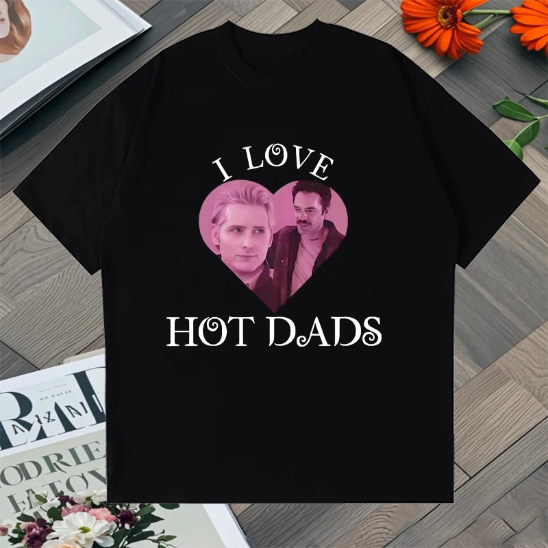 I Love Hot Dads Graphic T-shirt Men Women Cotton Oversized Hip Hop T Shirt Streetwear short sleeve T-shirts Summer Unisex Tops
I Love Hot Dads Graphic T-shirt Men Women Cotton Oversized Hip Hop T Shirt Streetwear short sleeve T-shirts Summer Unisex Tops