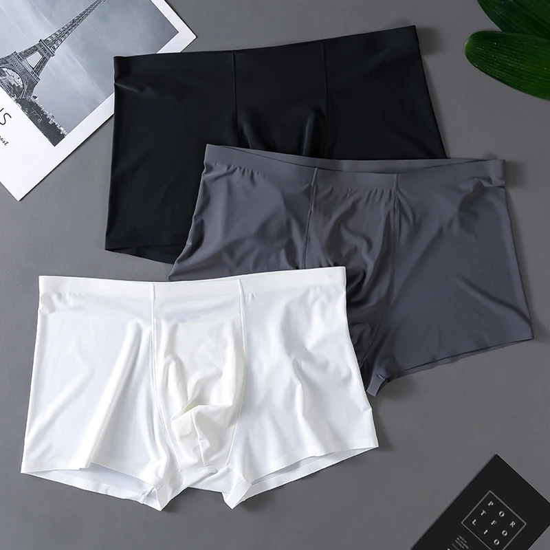 3PCS Ice Silk Men's Underwear Summer Thin Antibacterial Breathable Flat-angle Seamless Four-corner Short Pants
3PCS Ice Silk Men's Underwear Summer Thin Antibacterial Breathable Flat-angle Seamless Four-corner Short Pants