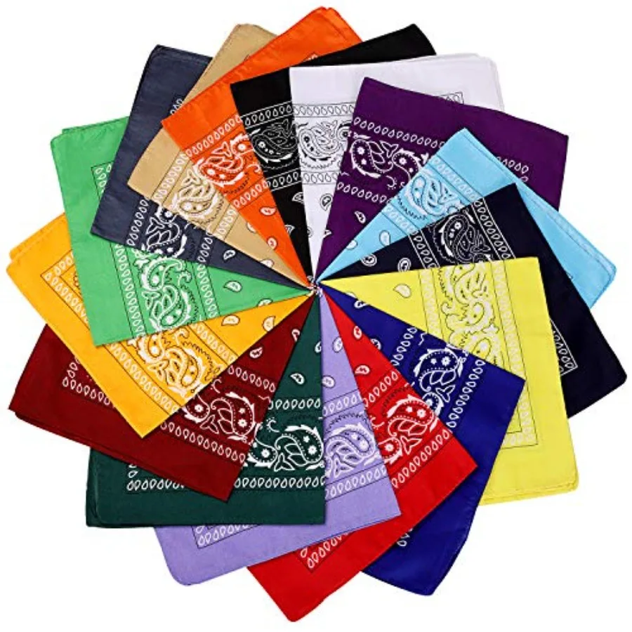 CECIAOAIME 16 Pcs Bandanas Multi-Purpose Bandanas Paisley Cowboy Polyester Headbands 22x22 inch
CECIAOAIME 16 Pcs Bandanas Multi-Purpose Bandanas Paisley Cowboy Polyester Headbands 22x22 inch