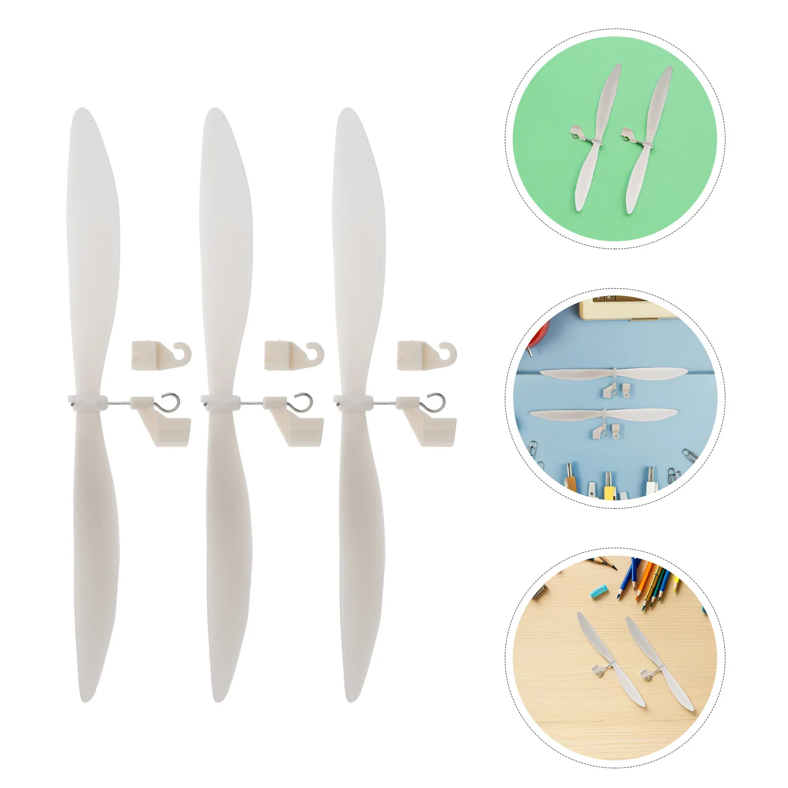 20Pcs Airplane Propeller Plastic Spare Replacement Hook Mini Propellers Rubber Band Powered Glider DIY Plane Aircraft
20Pcs Airplane Propeller Plastic Spare Replacement Hook Mini Propellers Rubber Band Powered Glider DIY Plane Aircraft