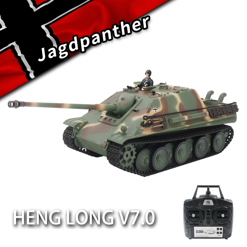 Henglong Jagdpanther 1:16 RC Tank German Cheetah Heavy Anti-tank Fighter Vehicle 2.4Ghz Remote Control Toys Tanks Brithday Gifts
Henglong Jagdpanther 1:16 RC Tank German Cheetah Heavy Anti-tank Fighter Vehicle 2.4Ghz Remote Control Toys Tanks Brithday Gifts