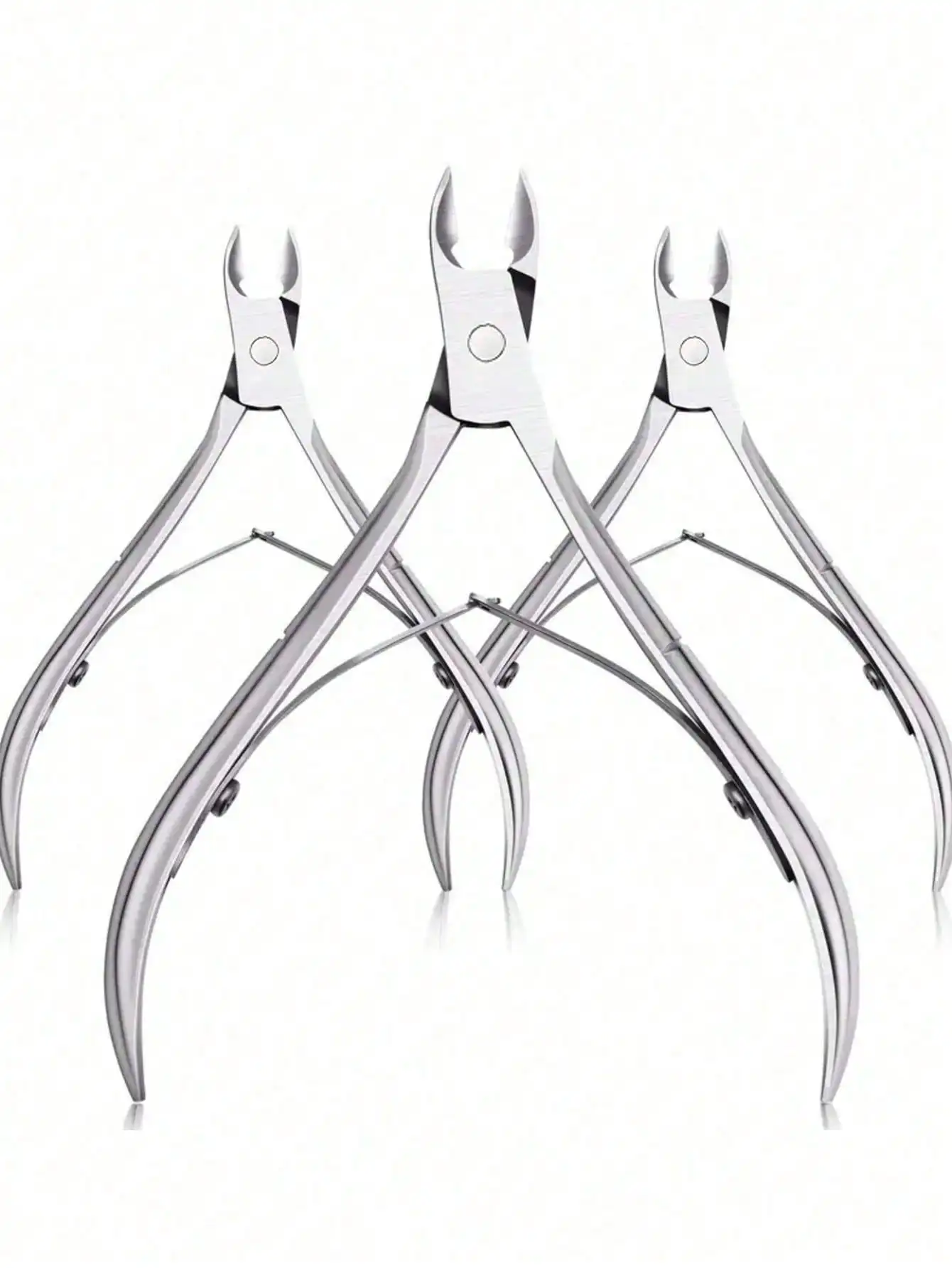 1 or 3 Pcs Stainless Steel Nail Clipper Set, Curved Blade, Precise Trimming for Finger & Toe Nails. Professional Cuticle Nipper. Back to School, for Press On Nails.
1 or 3 Pcs Stainless Steel Nail Clipper Set, Curved Blade, Precise Trimming for Finger & Toe Nails. Professional Cuticle Nipper. Back to School, for Press On Nails.