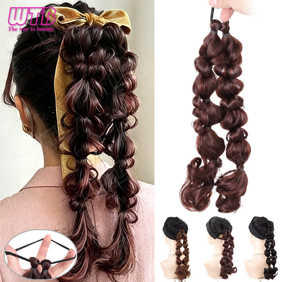 Braided Ponytail Synthetic Wig with Elastic Tie Style Bubble Ponytail Wig Loose Braid Suitable for Women Daily Wear and Holidays
Braided Ponytail Synthetic Wig with Elastic Tie Style Bubble Ponytail Wig Loose Braid Suitable for Women Daily Wear and Holidays