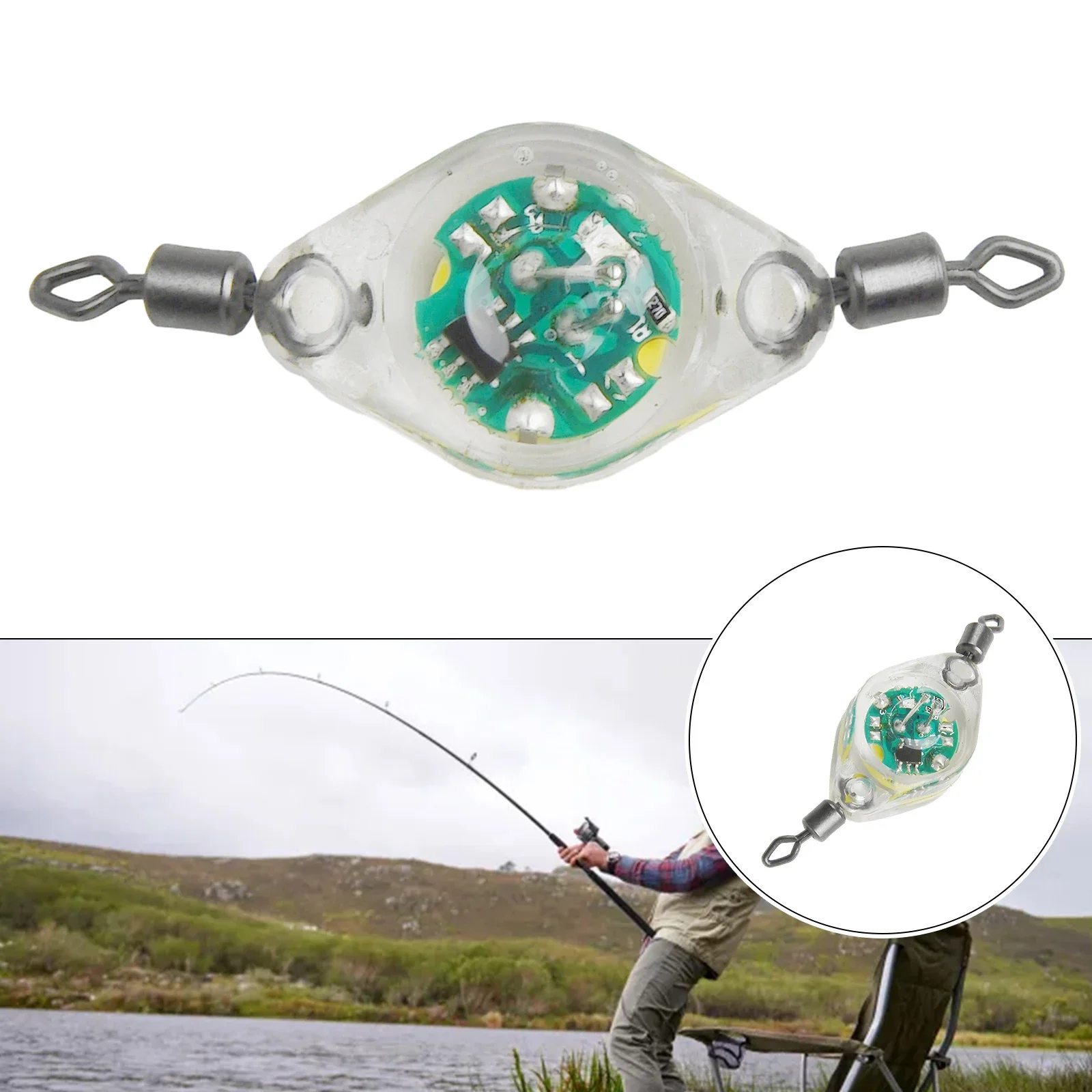 Fishing Lure Light Fish Light LED Fish Lamp Green Light LED Button Battery Colourful Light For Attracting Fish
Fishing Lure Light Fish Light LED Fish Lamp Green Light LED Button Battery Colourful Light For Attracting Fish