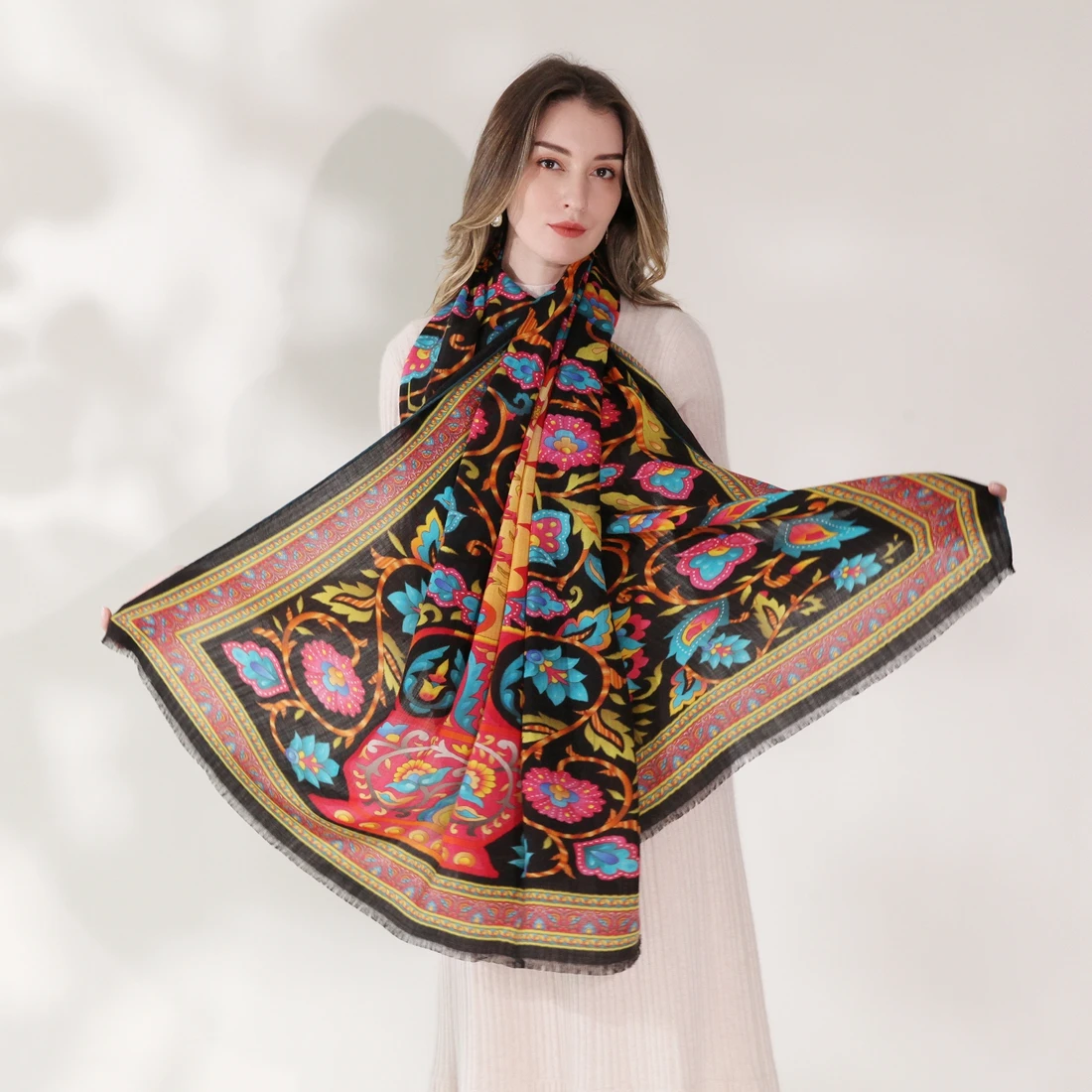 100% Real Wool Scarf Women Warm Shawls and Wraps for Ladies Stole Femme Solid Warps Winter Cashmere Wool Scarves Luxury Pashmina
100% Real Wool Scarf Women Warm Shawls and Wraps for Ladies Stole Femme Solid Warps Winter Cashmere Wool Scarves Luxury Pashmina