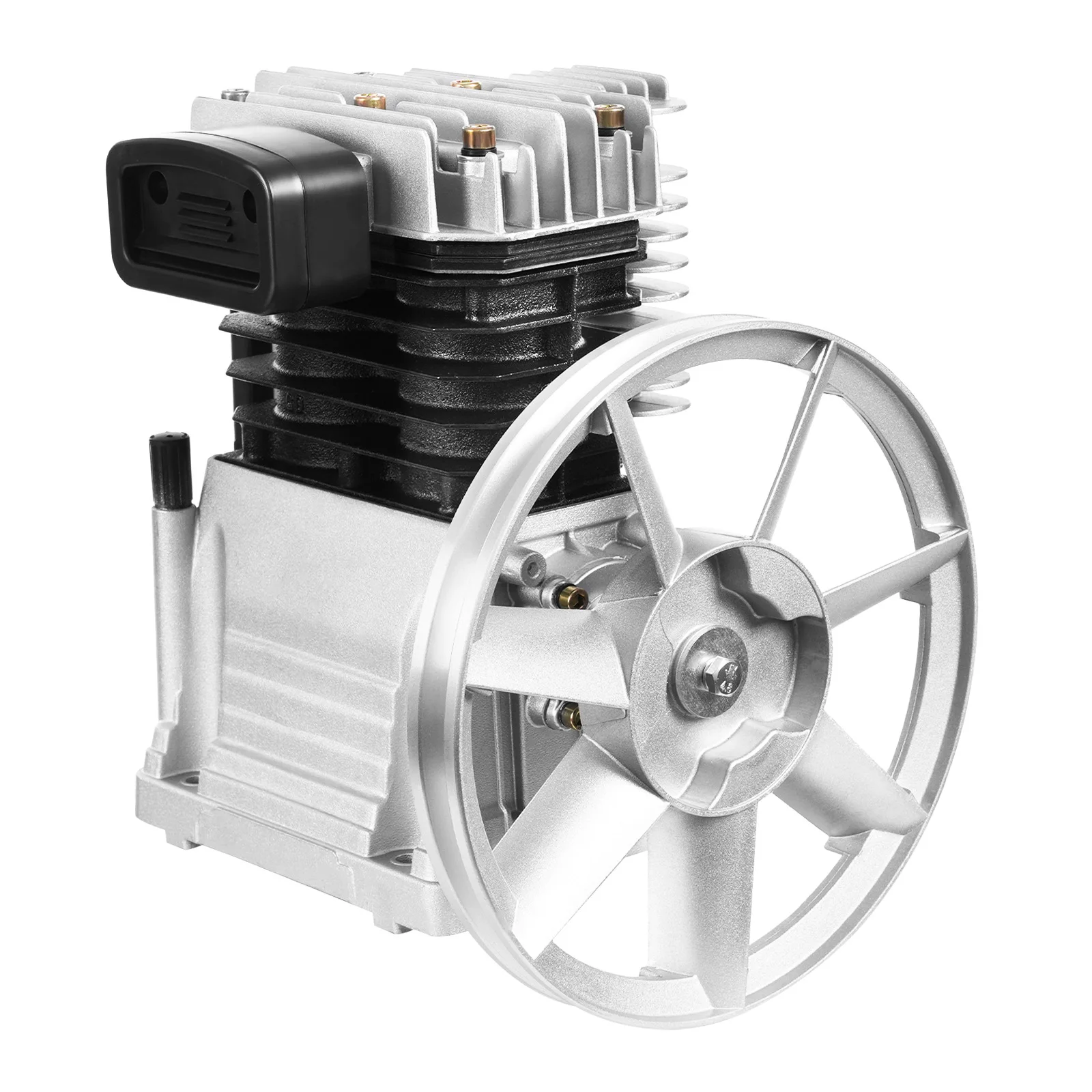 Air Compressor Pump Head 3HP, 66Gal/min Twin Cylinder Air Pump with 0.8MPa Rated Pressure & Air Filter Muffler, Replacement Pump Head for Pneumatic Tools, Automotive, Industrial Machinery
Air Compressor Pump Head 3HP, 66Gal/min Twin Cylinder Air Pump with 0.8MPa Rated Pressure & Air Filter Muffler, Replacement Pump Head for Pneumatic Tools, Automotive, Industrial Machinery