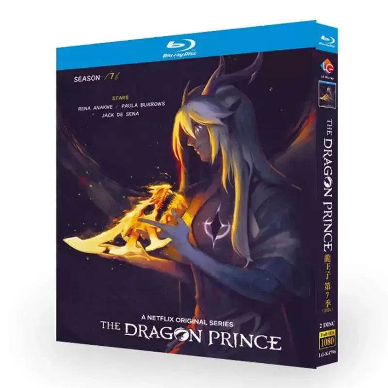 BD Blu-ray Disc Dragon Prince Season 7 Animation 1080p CD Box with Chinese and English Subtitles
BD Blu-ray Disc Dragon Prince Season 7 Animation 1080p CD Box with Chinese and English Subtitles