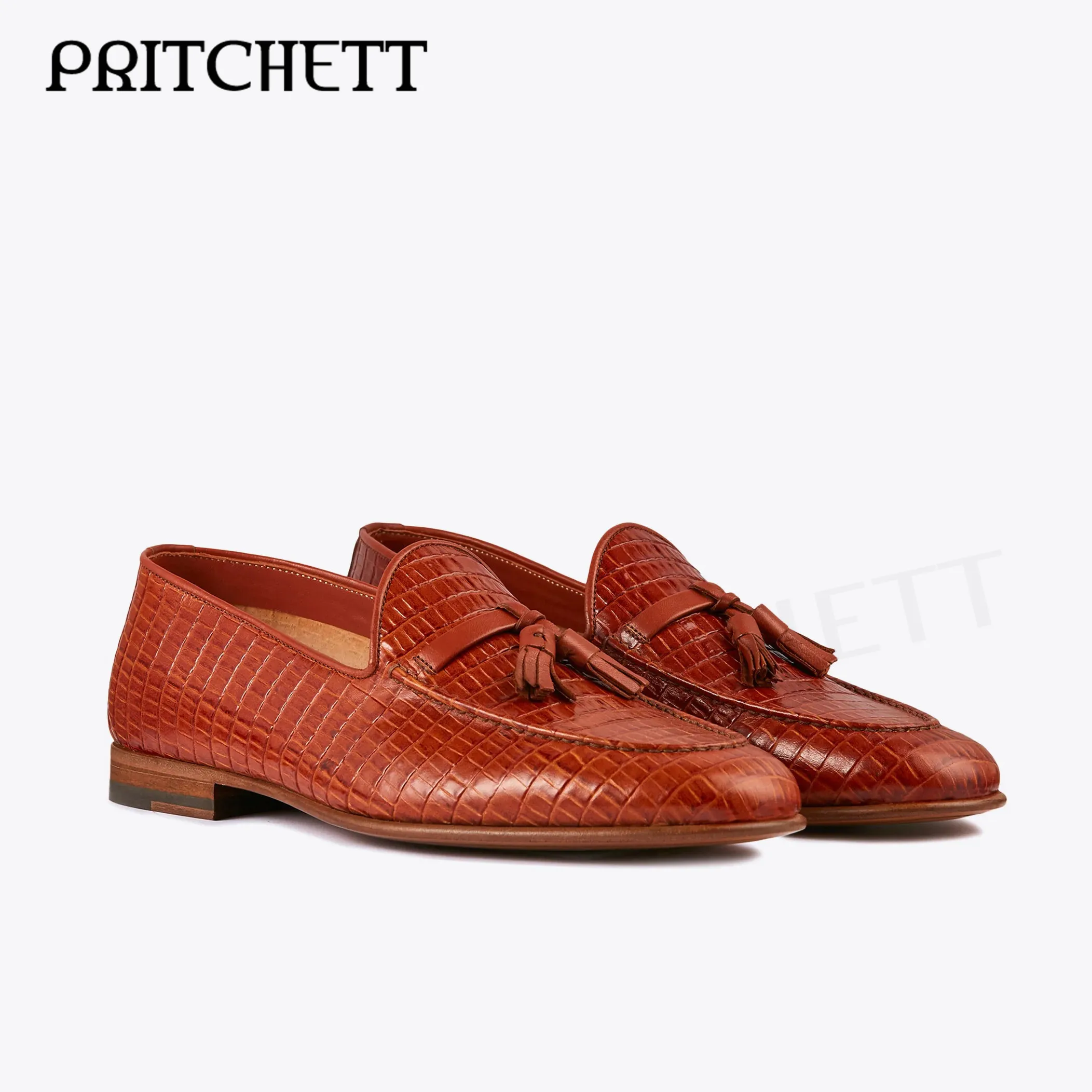 Brown Crocodile Pattern Tassel Loafers Round Toe Wooden Square Heel Slip-On Leather Casual Shoes Formal Business Men's Shoes
Brown Crocodile Pattern Tassel Loafers Round Toe Wooden Square Heel Slip-On Leather Casual Shoes Formal Business Men's Shoes
