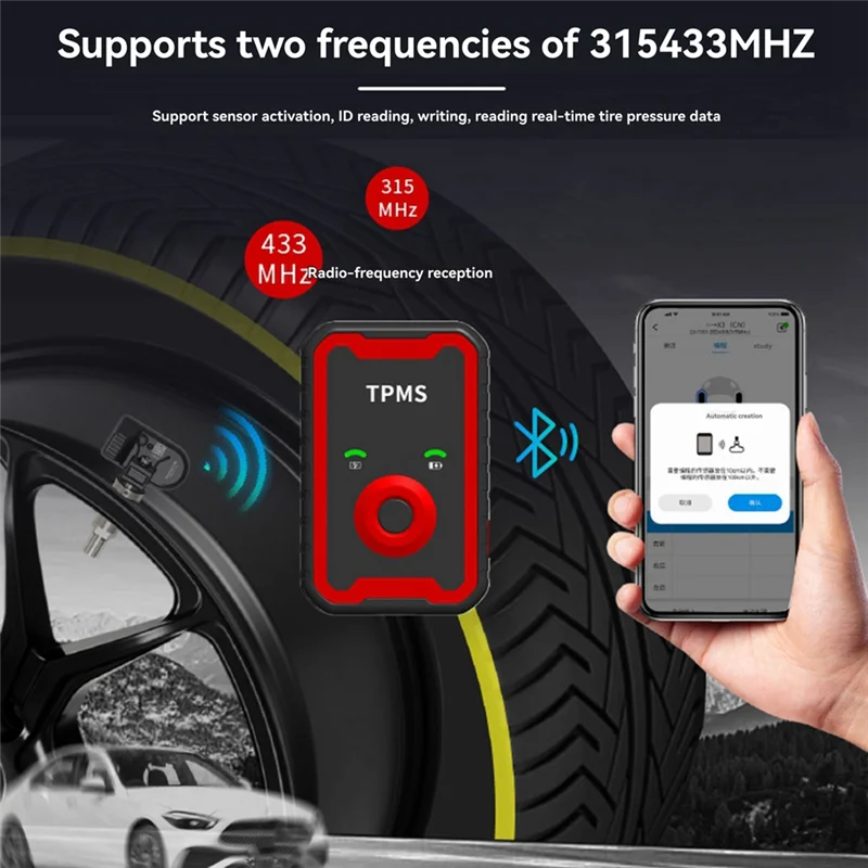 AR-Universal Programmable Sensor 315Mhz 433Mhz In 1 Auto Tire Pressure Programable TPMS Sensors
AR-Universal Programmable Sensor 315Mhz 433Mhz In 1 Auto Tire Pressure Programable TPMS Sensors