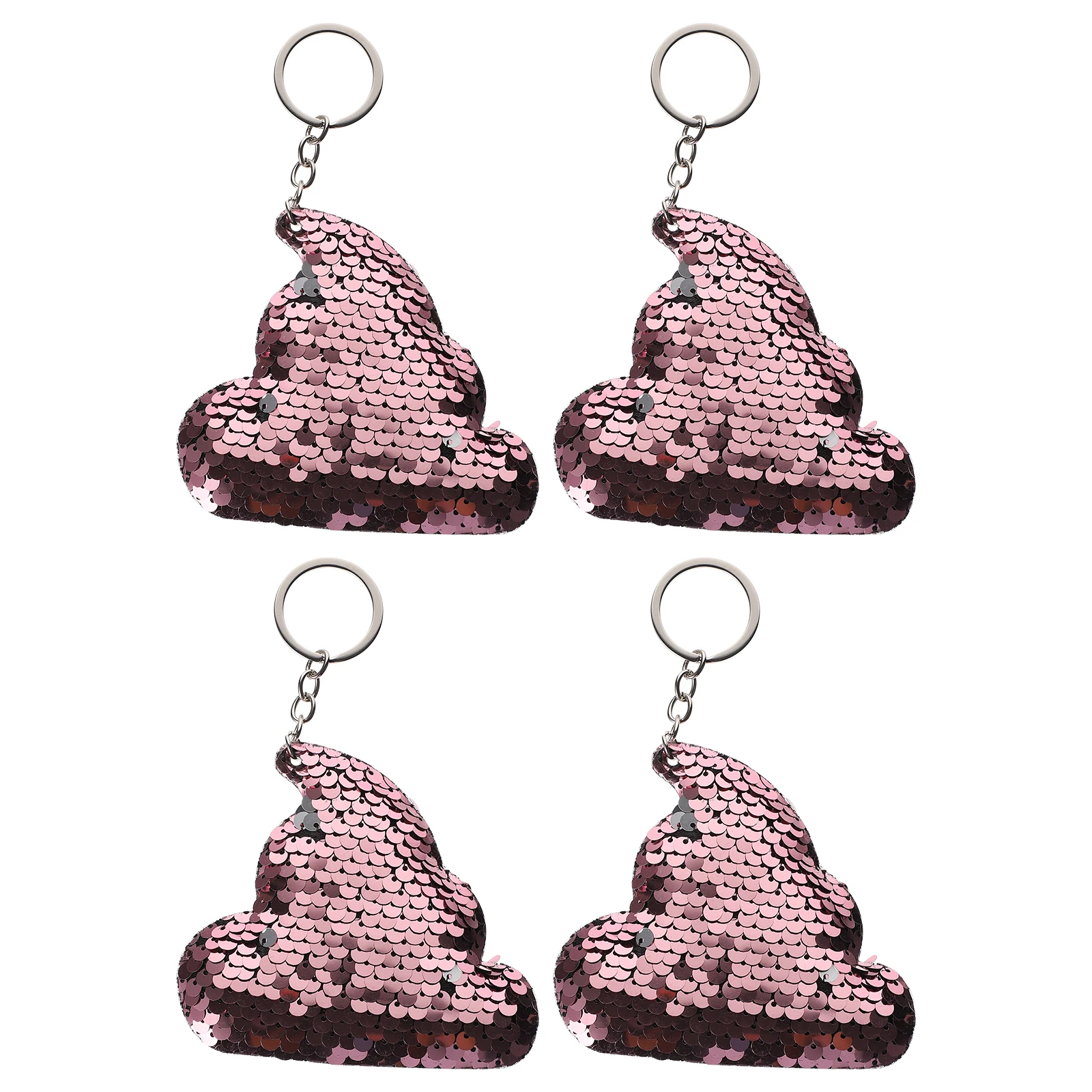 4pcs Poop Keychain Pink Sequins Chains Hanging Ornaments Bag Backpack Pendants Car Keys Mobile Phones Prank Toy
4pcs Poop Keychain Pink Sequins Chains Hanging Ornaments Bag Backpack Pendants Car Keys Mobile Phones Prank Toy