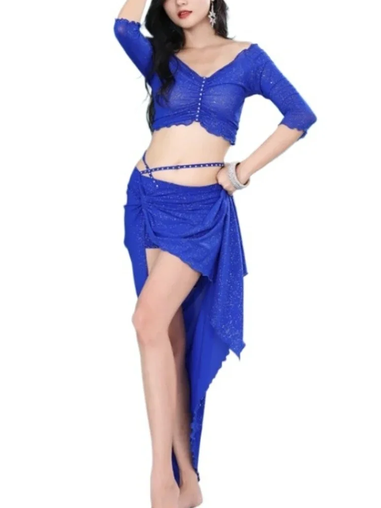 Belly Dance Costume For Adult Women Top and Skirt 2 Pcs Set Sexy Women's Practice Clothes Dancing Outfit For Stage Performance
Belly Dance Costume For Adult Women Top and Skirt 2 Pcs Set Sexy Women's Practice Clothes Dancing Outfit For Stage Performance