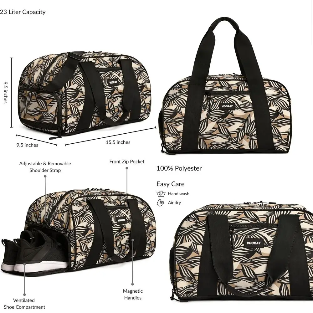 Dual-Purpose Gym and Travel Bag with Shoe Compartment for Men and Women
Dual-Purpose Gym and Travel Bag with Shoe Compartment for Men and Women