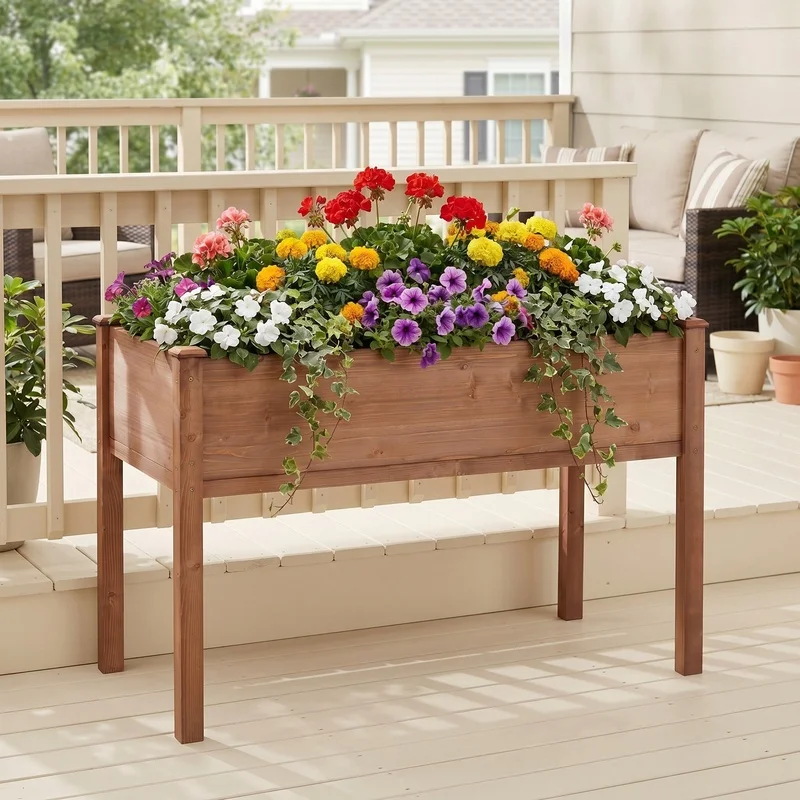 48x24x30 Inch Elevated Garden Bed with Legs for Outdoor Plants, Flowers, Fruits, Vegetables, Herbs
48x24x30 Inch Elevated Garden Bed with Legs for Outdoor Plants, Flowers, Fruits, Vegetables, Herbs