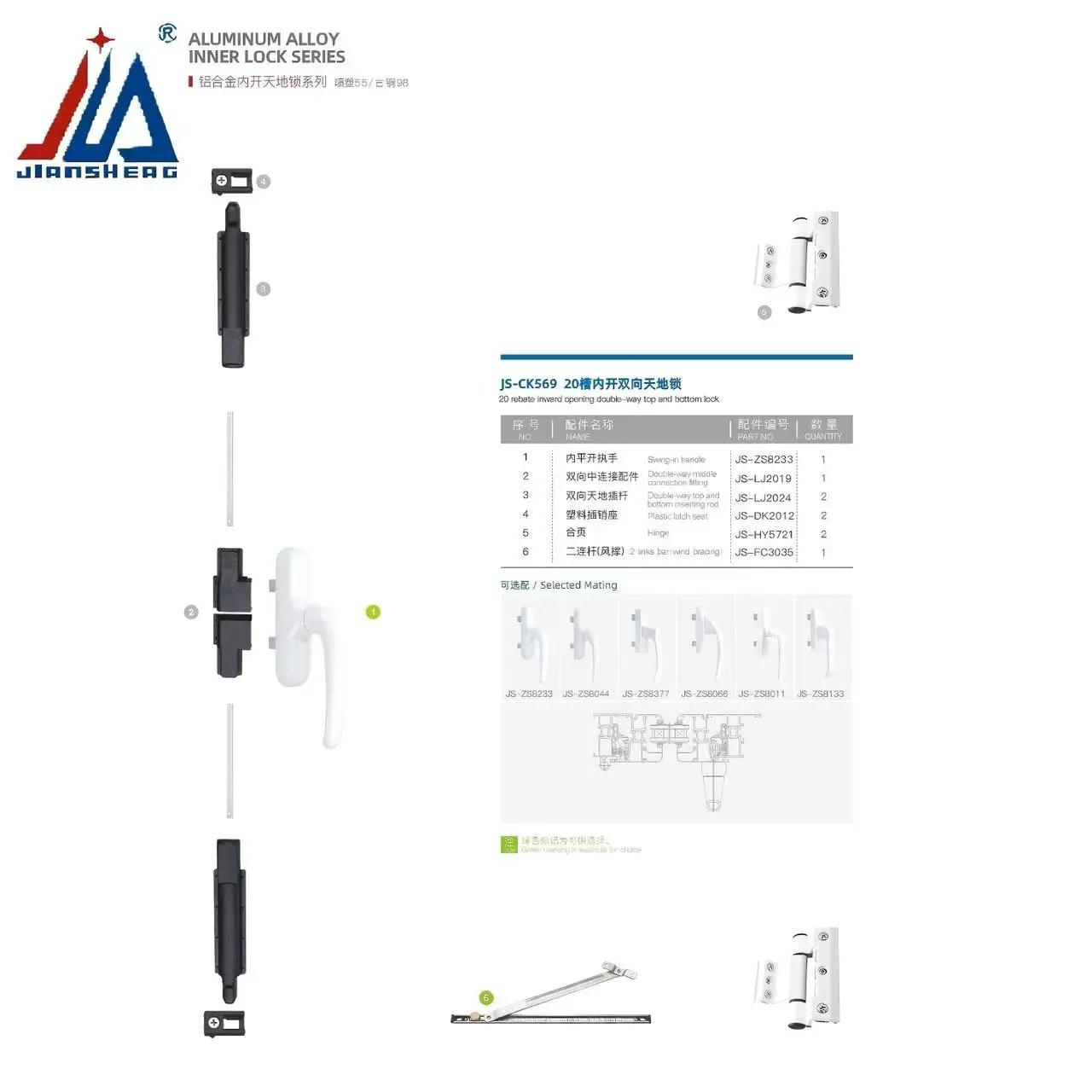 20-полосный верхний и нижний врезной замок Rebate с внутренним открытием для окон и дверей из алюминиевого сплава
20-полосный верхний и нижний врезной замок Rebate с внутренним открытием для окон и дверей из алюминиевого сплава