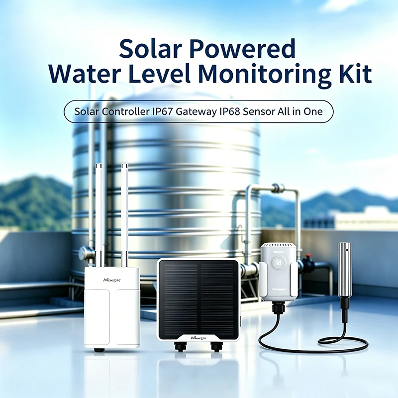 Solar Powered LoRaWAN Water Level Monitoring Kit For Drinking Water Tank And Pipe Monitoring
Solar Powered LoRaWAN Water Level Monitoring Kit For Drinking Water Tank And Pipe Monitoring