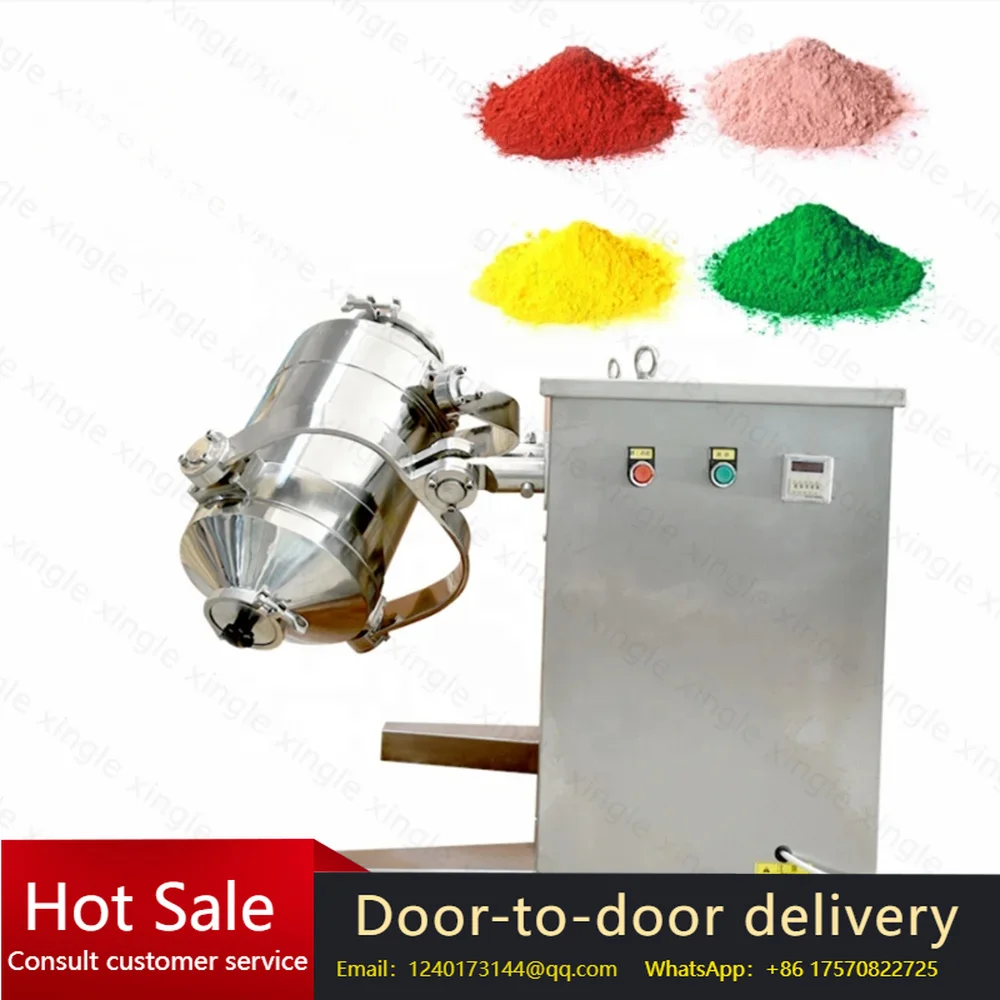 H-5L Food Protein Laundry Detergent Powder Mixing Machine, Automatic Dry Powder Rotary Drum Mixer Blender, Milk Powder 3D Mixer
H-5L Food Protein Laundry Detergent Powder Mixing Machine, Automatic Dry Powder Rotary Drum Mixer Blender, Milk Powder 3D Mixer