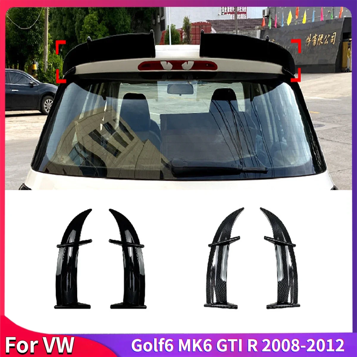 For VW Golf MK6 GTI R 2PCS Car Rear Spoiler Roof Spoiler Wing Rear Door Spoiler Car Modification BodyKit Auto Parts
For VW Golf MK6 GTI R 2PCS Car Rear Spoiler Roof Spoiler Wing Rear Door Spoiler Car Modification BodyKit Auto Parts