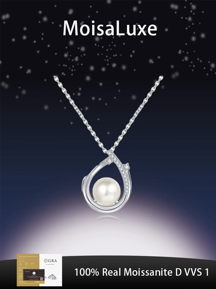 MoisaLuxe Official Store GRA Moissanite Plata Sterling 925 Silver Round Pearl Fashion Jewelry Collarbone Chain Pendant Necklace
MoisaLuxe Official Store GRA Moissanite Plata Sterling 925 Silver Round Pearl Fashion Jewelry Collarbone Chain Pendant Necklace