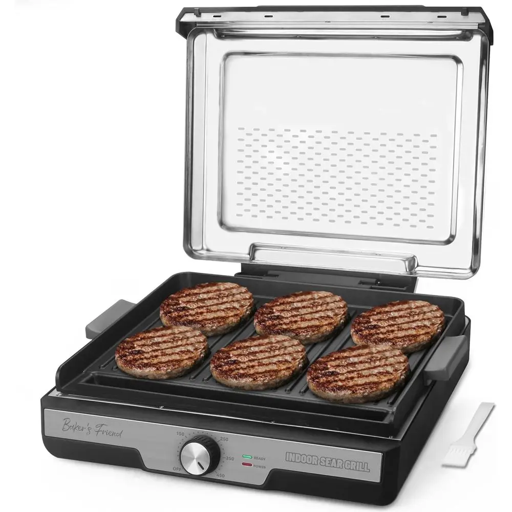 Portable Electric Indoor Grill with Removable Plates, Graphite, Includes Recipes
Portable Electric Indoor Grill with Removable Plates, Graphite, Includes Recipes