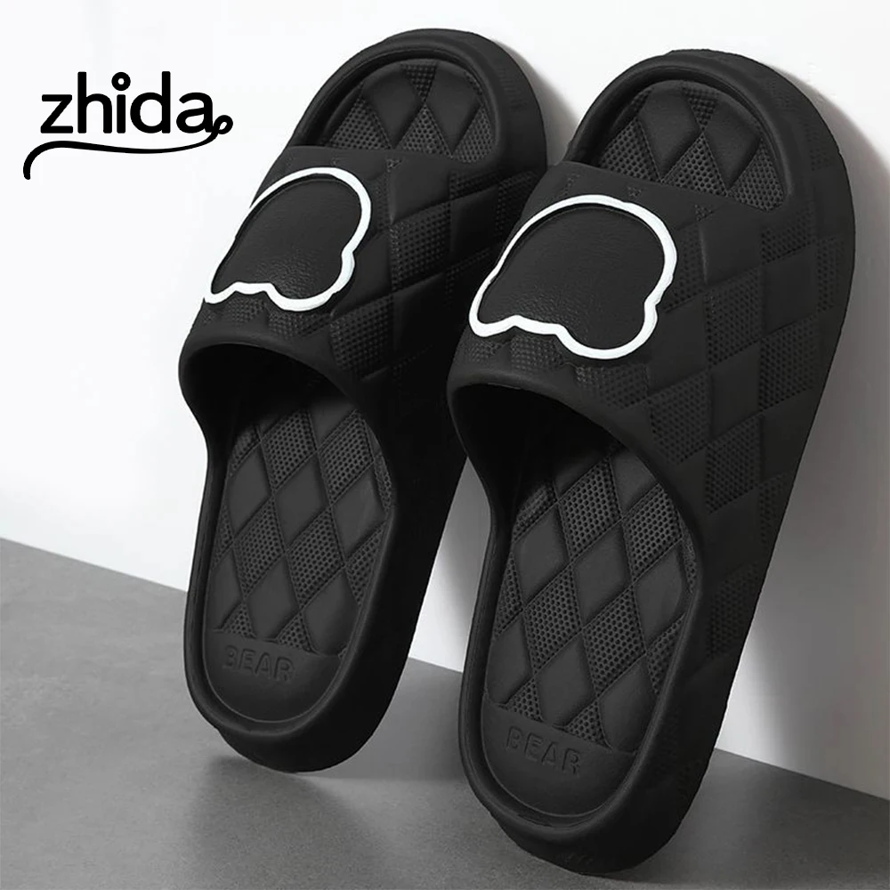 ZHIDA Fashion Platform Slippers Summer Beach Sandals Men Bathroom Anti-Slip Slides Soft Women Cute Cartoon Bear Shoes
ZHIDA Fashion Platform Slippers Summer Beach Sandals Men Bathroom Anti-Slip Slides Soft Women Cute Cartoon Bear Shoes