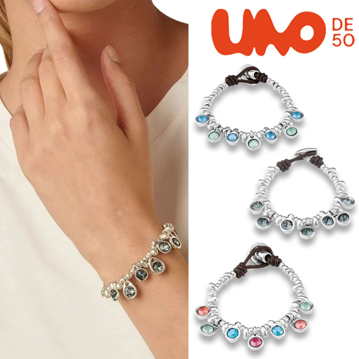 UNODE50 Bracelet Small niche accessories, light luxury, exaggerated personality design, crystal bracelet
UNODE50 Bracelet Small niche accessories, light luxury, exaggerated personality design, crystal bracelet