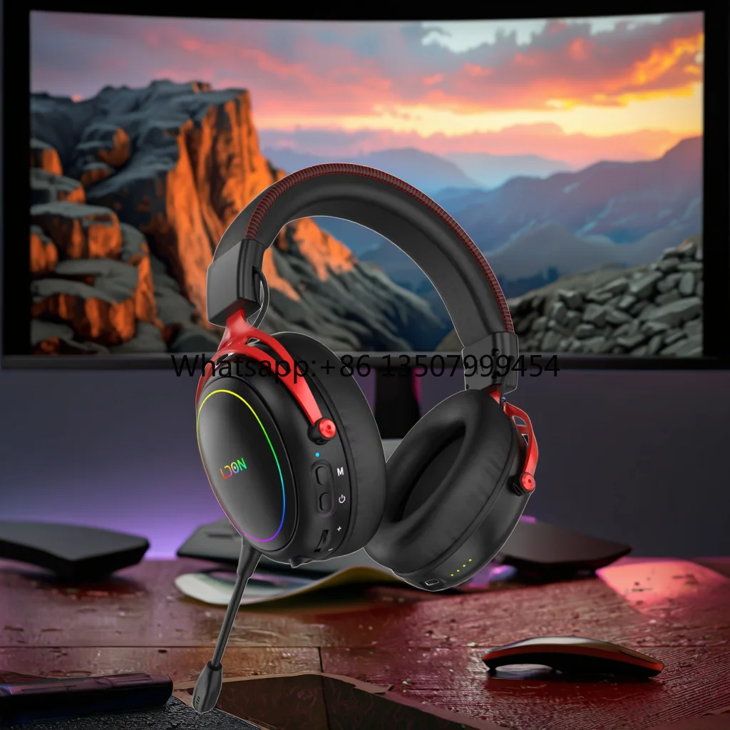 LDON R5 Leather Metal Over-Ear Wireless for V6.0 Gaming Headset Active Noise-Cancellation 7.1 Surround Phone Mobile Phone
LDON R5 Leather Metal Over-Ear Wireless for V6.0 Gaming Headset Active Noise-Cancellation 7.1 Surround Phone Mobile Phone