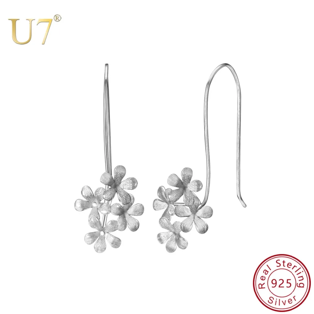 U7 925 Sterling Silver Flower Earring for Women A Brouch of Flowers Charm Hoop Earring Gift Idea Dainty Daily Jewelry QC24
U7 925 Sterling Silver Flower Earring for Women A Brouch of Flowers Charm Hoop Earring Gift Idea Dainty Daily Jewelry QC24